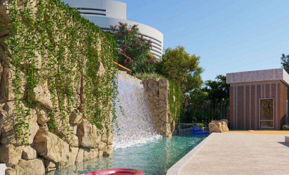 water park - waterfall-3d